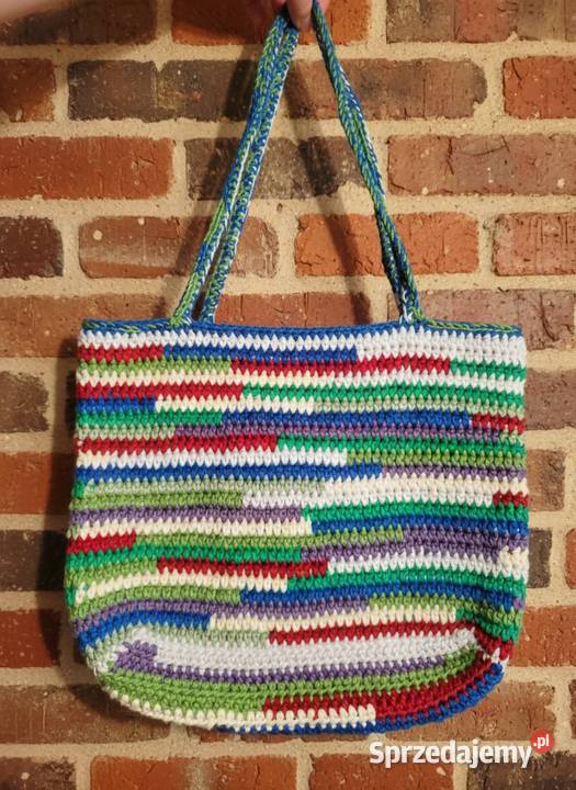 Torebka i scrunchie crochet zestaw ręcznie łódzkie Piotrków Trybunalski