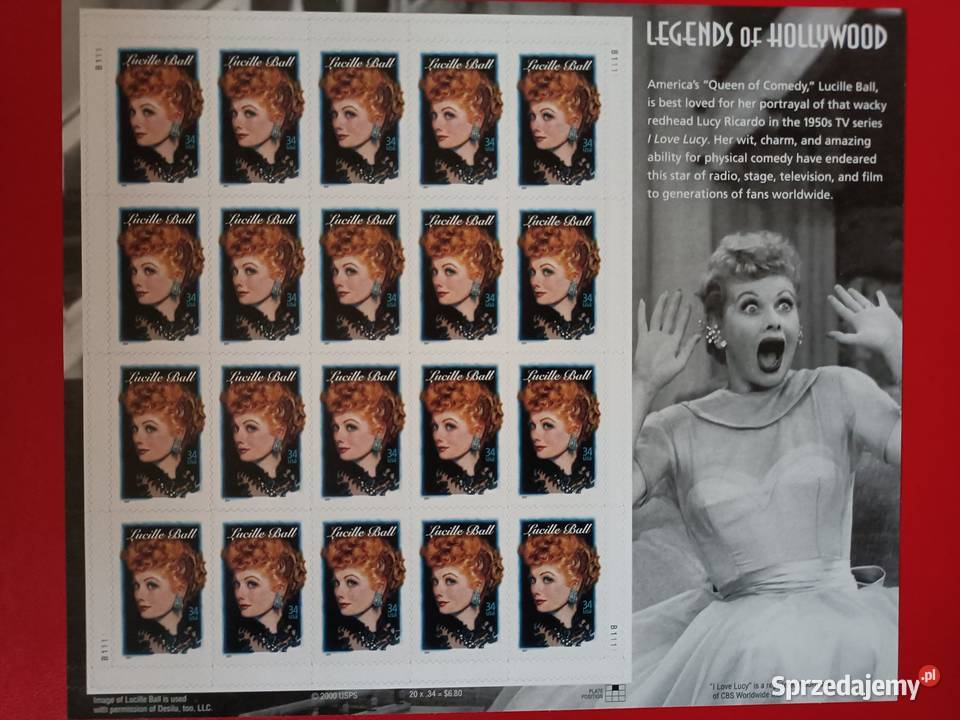 Legendy Hollywood Filatelistyka śląskie Gliwice sprzedam