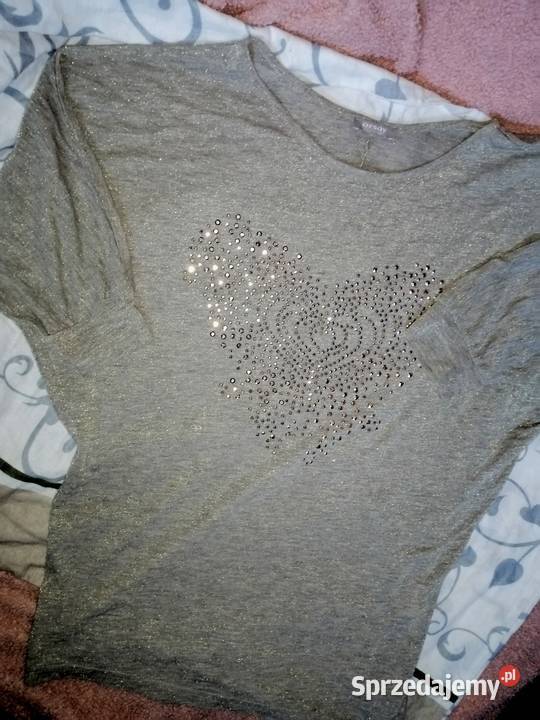 ORSAY nowa beżowozłota Bluzka bluzeczka koszulka Inny wzór wielkopolskie Leszno