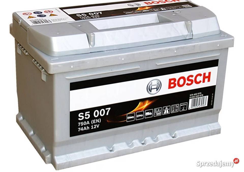 Akumulator Bosch 74Ah 750A EN S5007 Prawy Plus Białystok sprzedam
