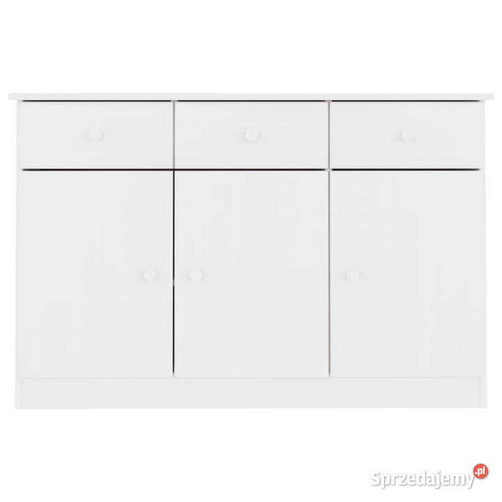 Szafka ALTA biała 112x35x73 lite drewno sosnowe Szafki