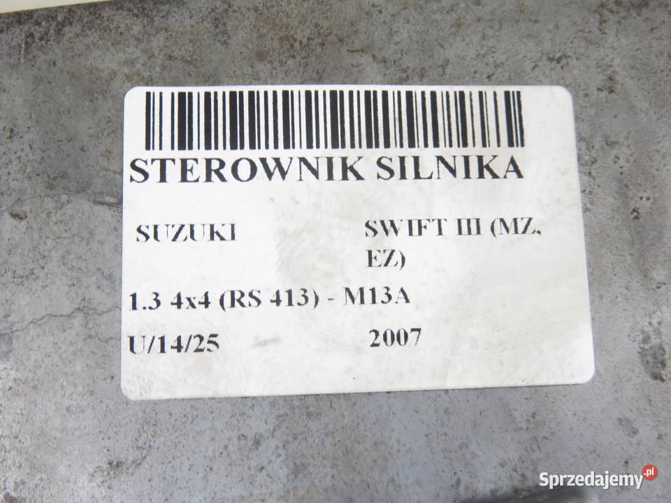 STEROWNIK SUZUKI SWIFT MK6 13 4x4 3392073KH