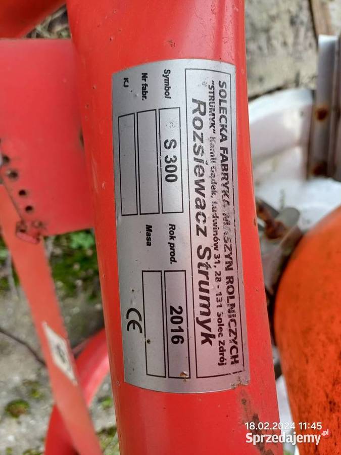 STRUMYK 300l rozsiewacz nawozów Nawożenie zachodniopomorskie Choszczno
