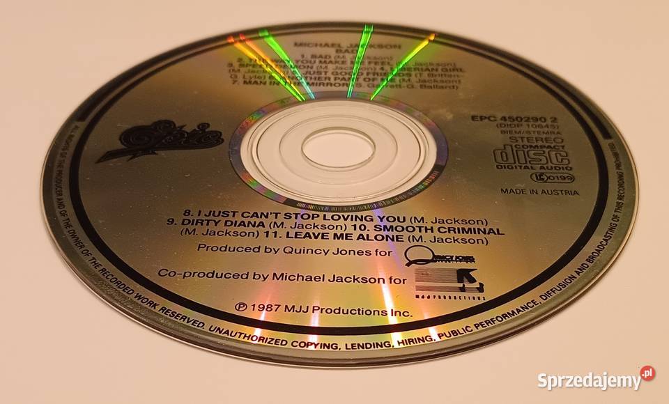 Michael Jackson BAD 1987 Epic małopolskie Zbylitowska Góra