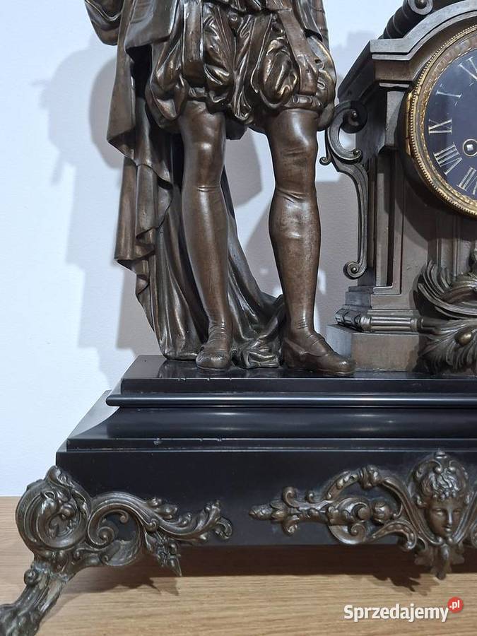 Kominkowy zegar marmurowy francuski podkarpackie Rzeszów