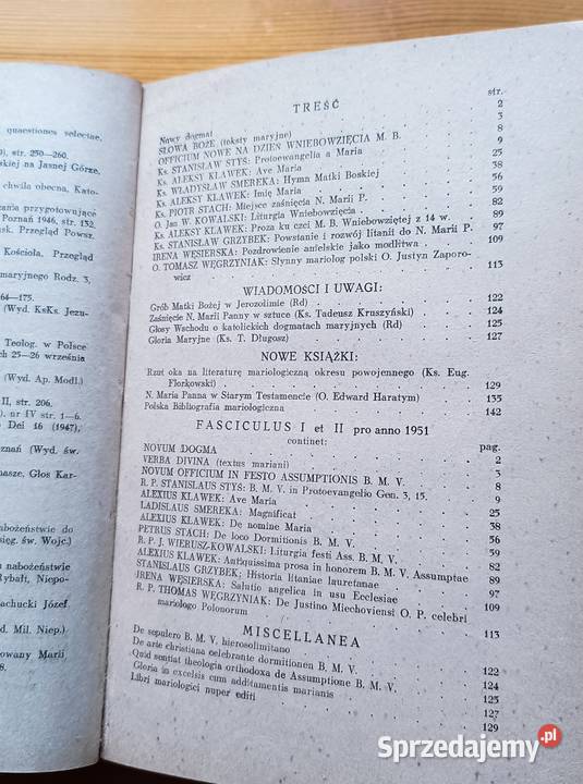 Ruch Biblijny i Liturgiczny 1951 Biblia liturgia Łódź