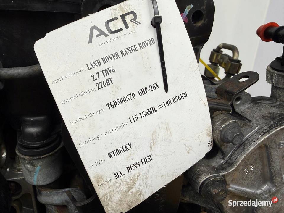 SILNIK 276DT Land Range Rover Sport L320 27 V6 lubelskie Chełm