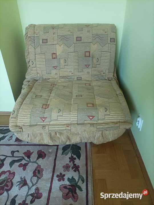 ŁóżkoFotel rozkładany jednoosobowy materiał stan Meble kujawsko-pomorskie Bydgoszcz sprzedam