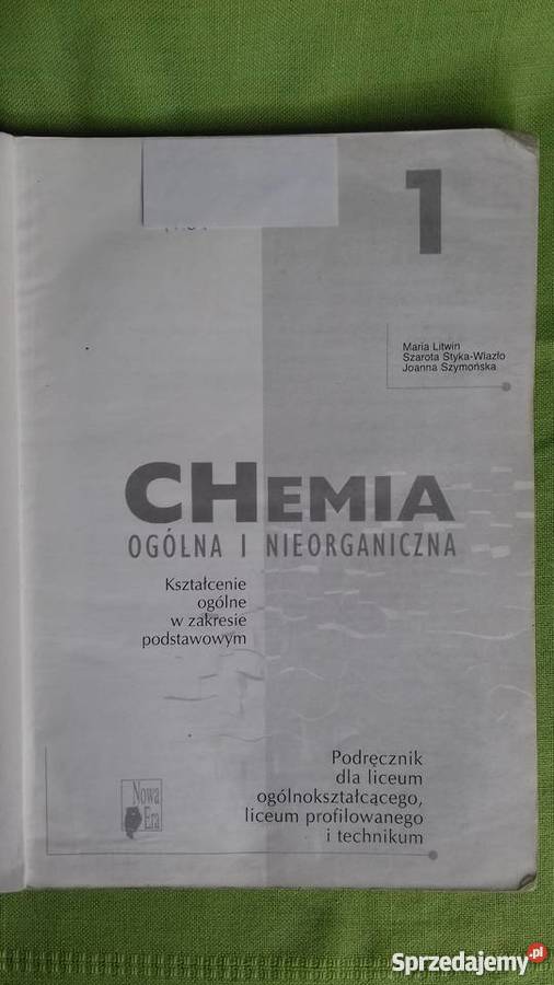 Chemia ogólna i nieorganiczna podręcznik Małkinia Górna