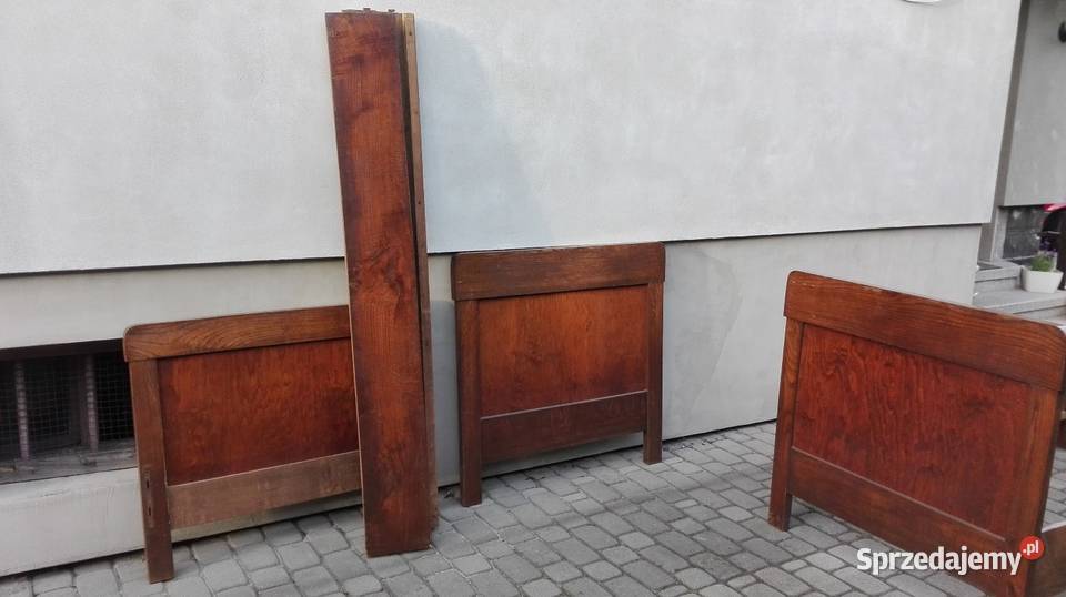 Stare łóżko dębowe zabytkowe Pszczyna
