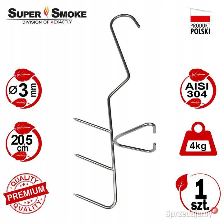 Hak Wędzarniczy Super Smoke do ryb 3mm Premium Białystok