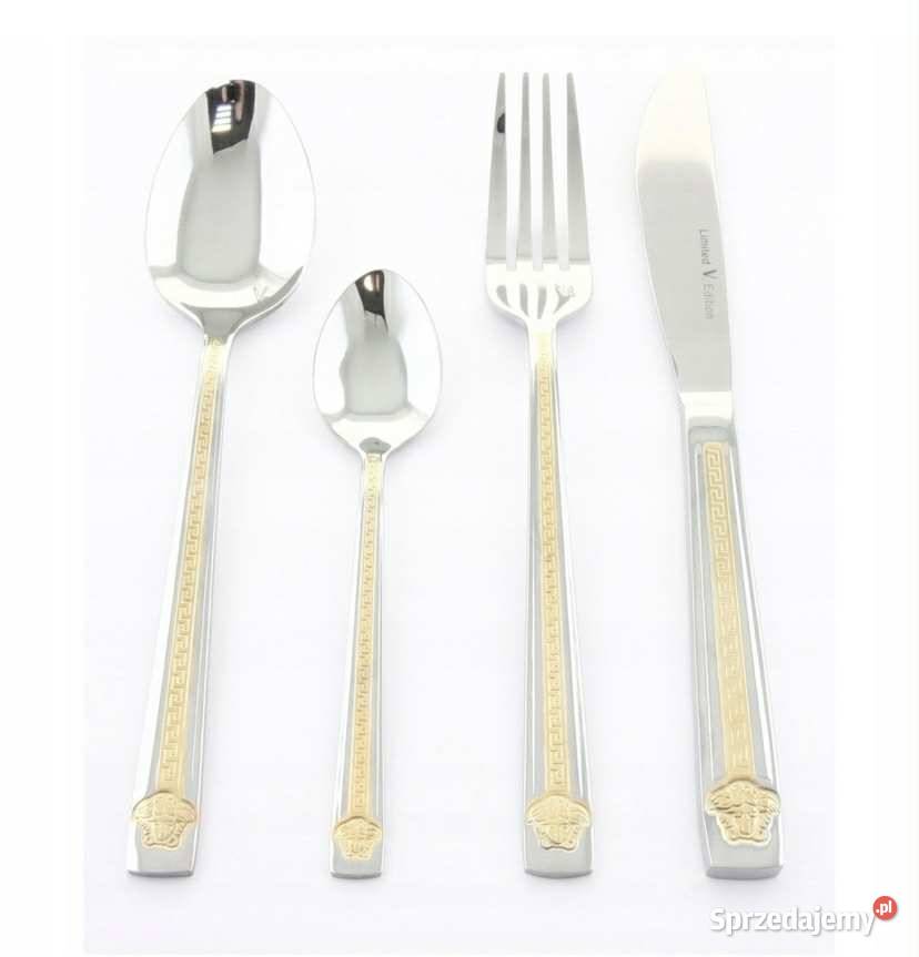 259 Walizka Versace sztućce 72 elementy na 12 Zabrze