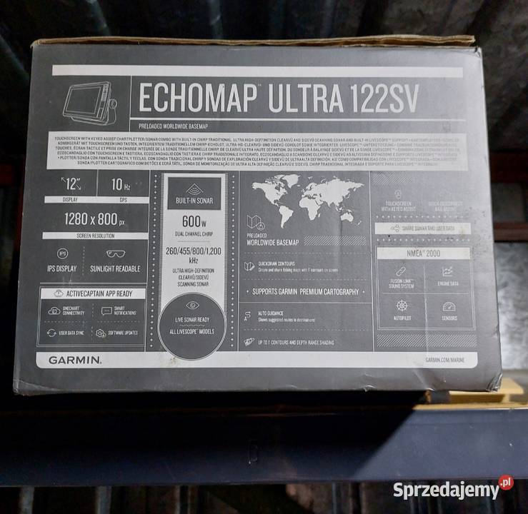 Echosonda Garmin echomap ultra 122sv livescope Kutno