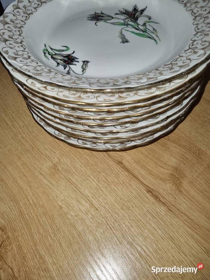 Talerze 0biadowe Głębokie 9 sztuk Porcelana sprzedam