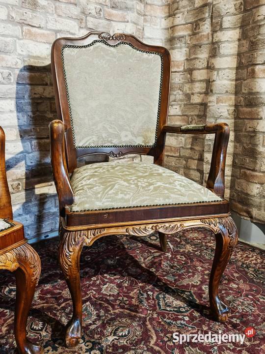 Dwa piękne fotele trony ludwik Sandomierz
