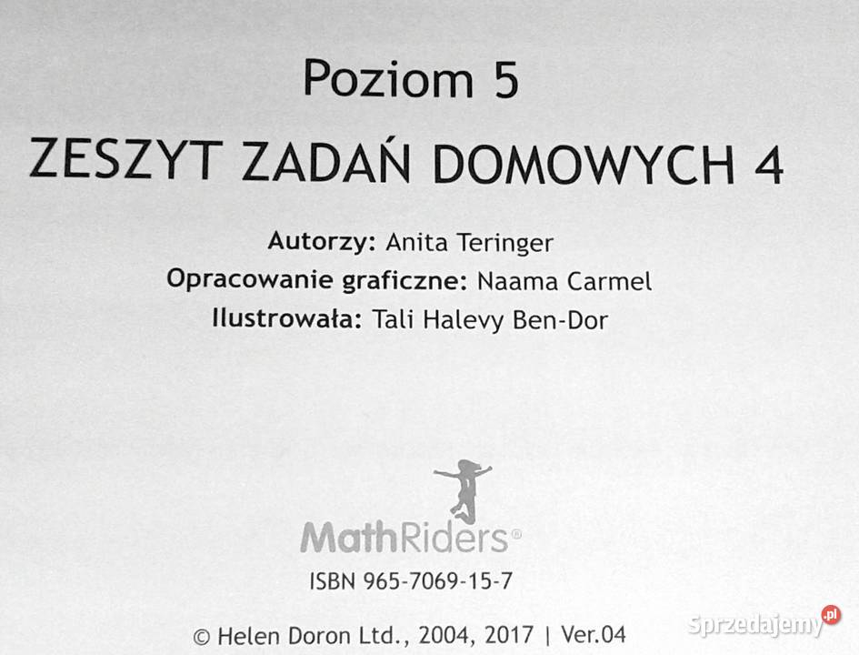 MathRider Poziom 5 Zeszyt zadań domowych 4 Anita Chełm