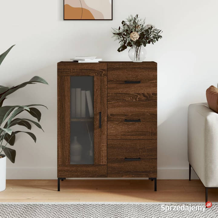 Szafka brązowy dąb 695x34x90 materiał Warszawa