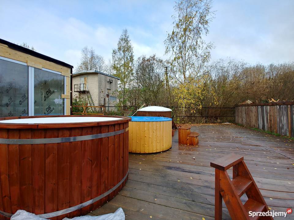 Balia sauna ogrodowa hottub fiberglass180 bania