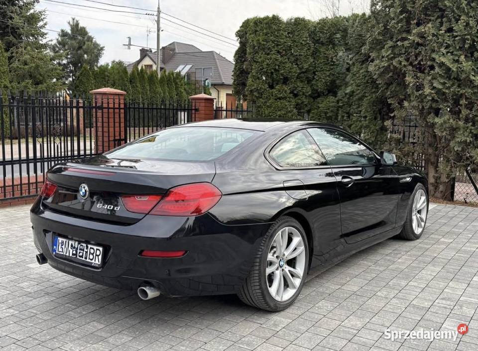 BMW 6 Coup 640d 313 Salon Polska Bezwypadkowy elektrochrom. lusterko wst. Warszawa