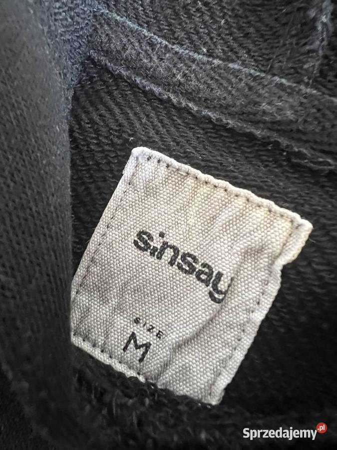 Bluza sweter z kapturem czarna sinsay HIT Jasło