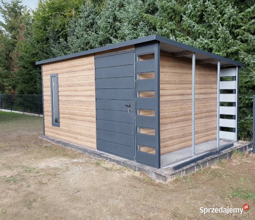 Domek Schowek Ogrodowy z wiatą 45x3m