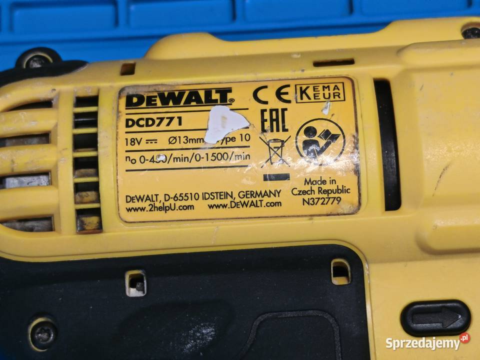 Wiertarkowkrętarka DeWalt DCD771 18V XR Wadowice sprzedam