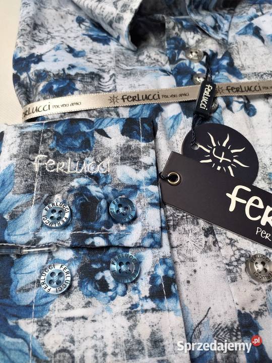FERLUCCI KOSZULA MĘSKA CALABRIA SLIM FIT C101 Odzież codzienna Warszawa