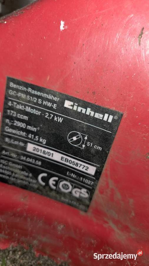 Silnik kosiarki Einhell Rozrusznik Dom i Ogród Głogów sprzedam