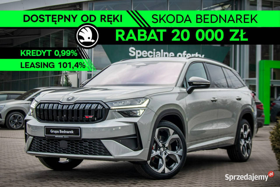 koda Kodiaq RS 20 TSI 265 DSG 4x4 Dostępny ręki Łódź