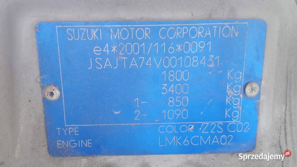 Suzuki Grand Vitara II drzwi prawe Wrocław Sprzedajemy.pl