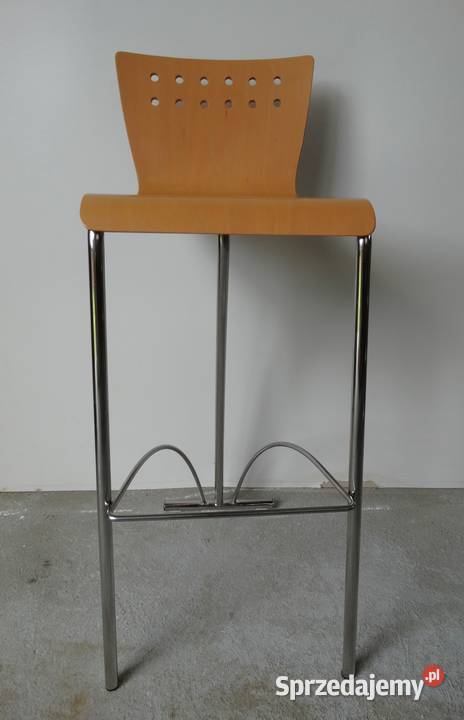 Krzesła hokery sklejka profilowana metal nikiel Nowy Sącz