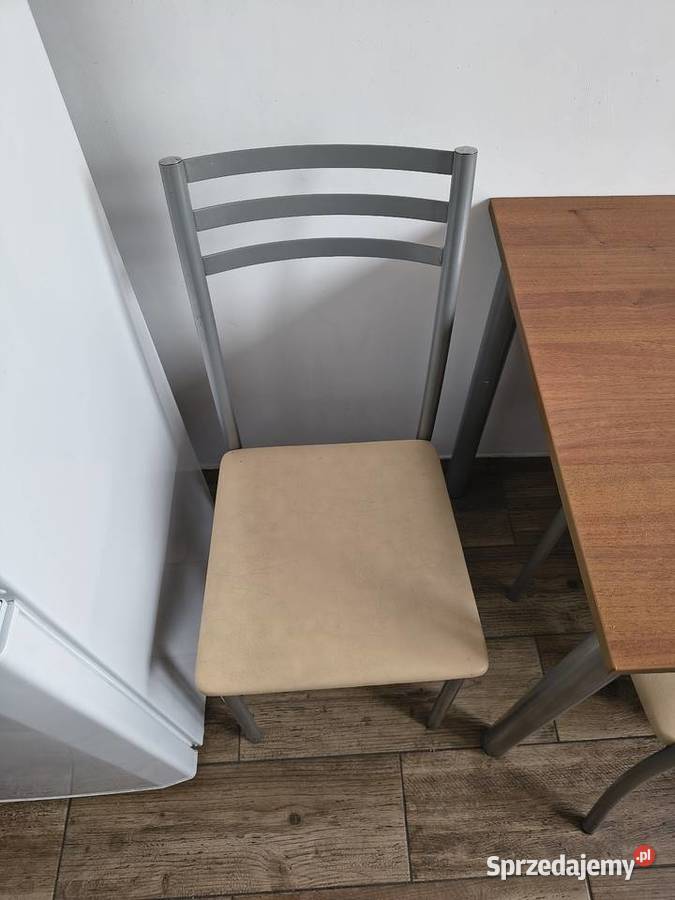 Zestaw Stół kuchenny do jadalni 4 krzesła 100cm małopolskie Kęty