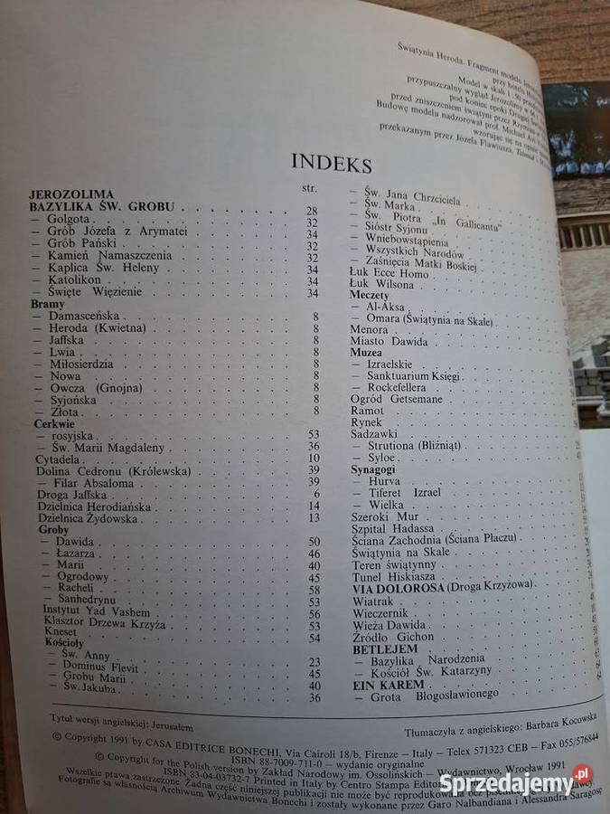 Jerozolima Giovanna Magi Bonechi Ossolineum Książki i Podręczniki Kraków