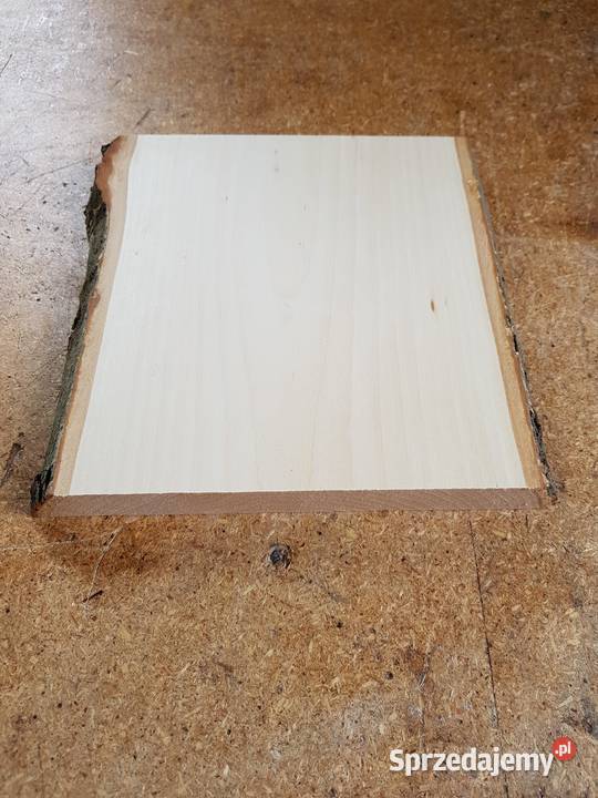 Deska lipowa z korą 20x175x25 rzeźba ikony
