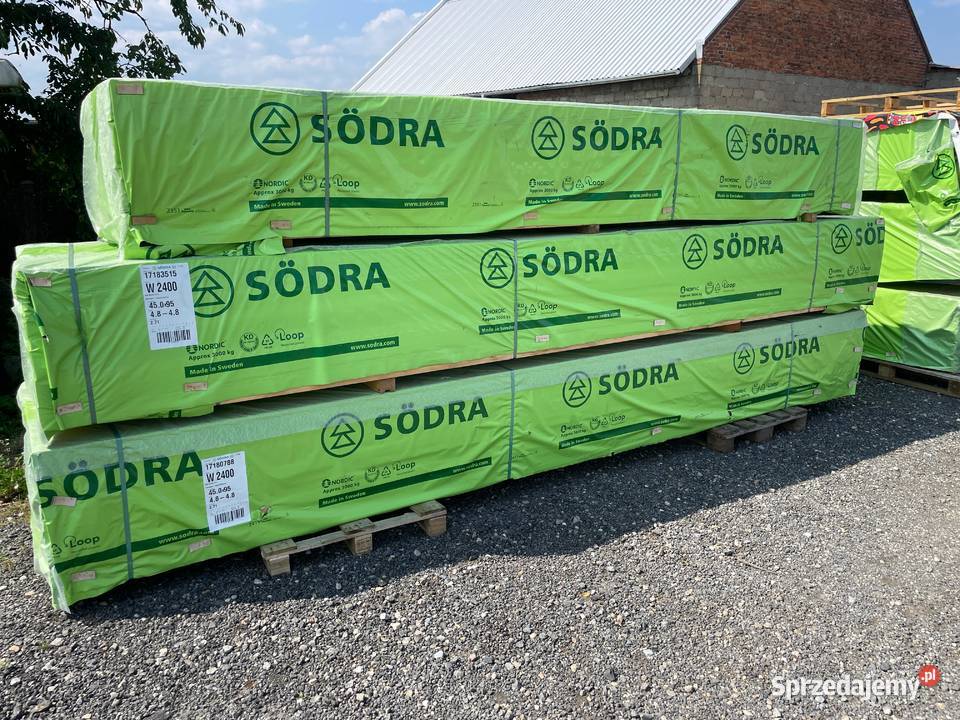 Drewno konstrukcyjne c24 45x120 suszone Sodra Drewno konstrukcyjne Łysiec