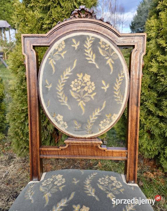 Komplet 6 pięknych orzechowych krzeseł 9288 Szczecin