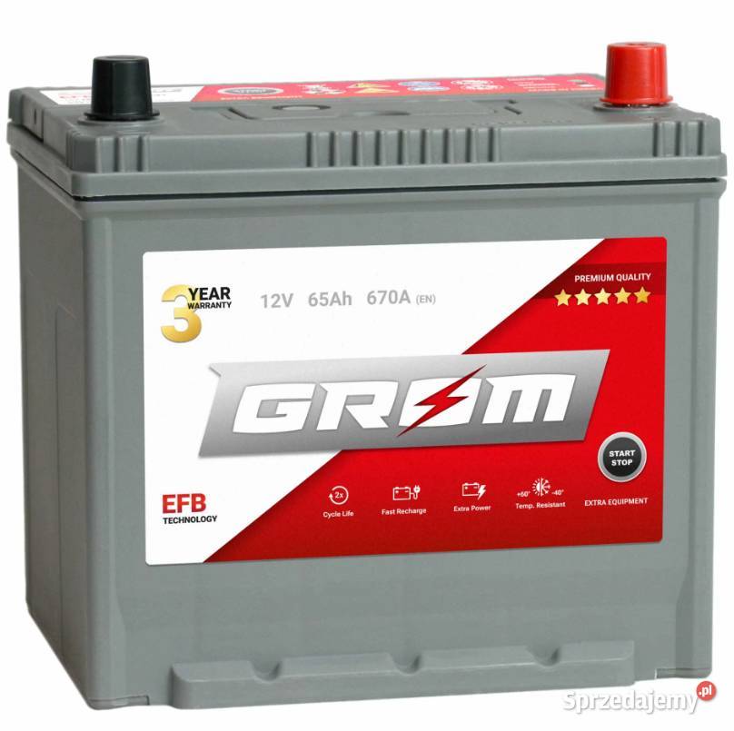 Akumulator GROM EFB STARTSTOP 65Ah 670A Japan Płock