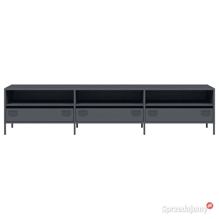 Szafka RTV czarna 202x39x435 stal walcowana na RTV mazowieckie Warszawa