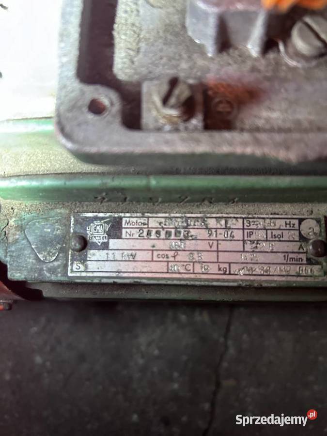 silnik elektryczny trójfazowy 11 kw 1415 obrotów Śmigiel sprzedam