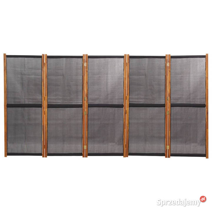 Parawan 5panelowy czarny 350 x 180 WM319181 Warszawa