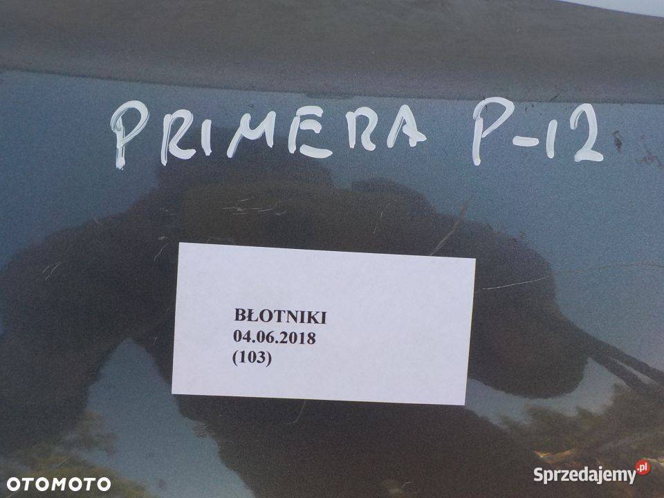 BŁOTNIK PRZEDNI PRAWY NISSAN PRIMERA P12 wielkopolskie Nowy Tomyśl