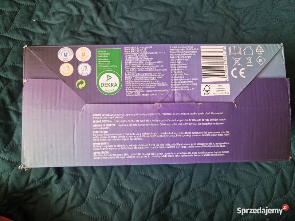 NOWA Lampa LED RGB LETHE reaguje na dźwięk dolnośląskie Wrocław sprzedam