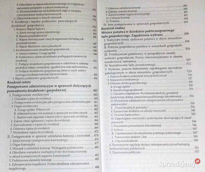 Publiczne prawo gospodarcze Marian Zdyb sprzedam
