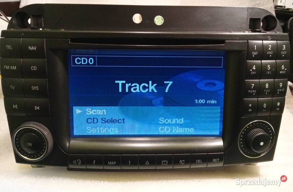 Radio Nawigacja Mercedes W220 S KLASA W215 CL MP3