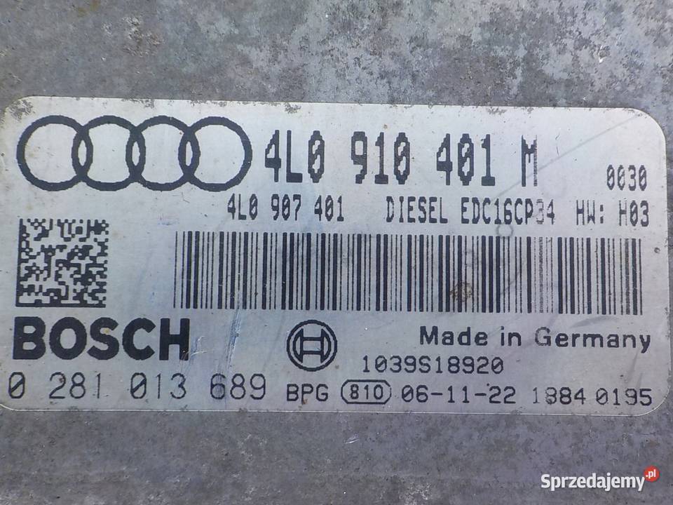 AUDI Q7 4L SLINE 30 TDI AUT 06r 5D sterownik Suków