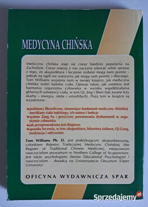 Medycyna chińska Tom Williams mazowieckie Warszawa