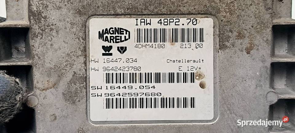 KOMPUTER SILNIKA ECU PEUGEOT 206 9642597680 Lipno