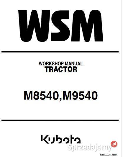 Kubota M8540 M9540 M6800 M8200 M9000 instrukcja Kielce