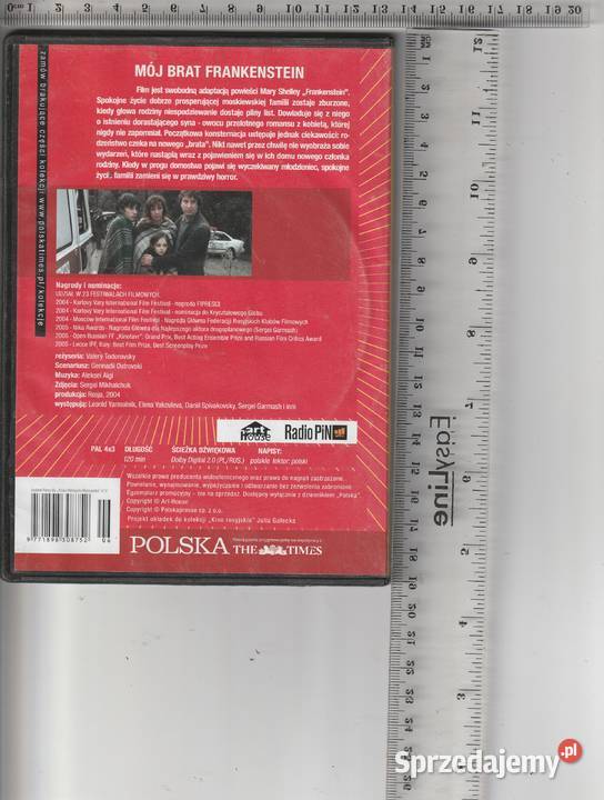 Kino rosyjskie Mój brat Frankenstein DVD mazowieckie Pruszków