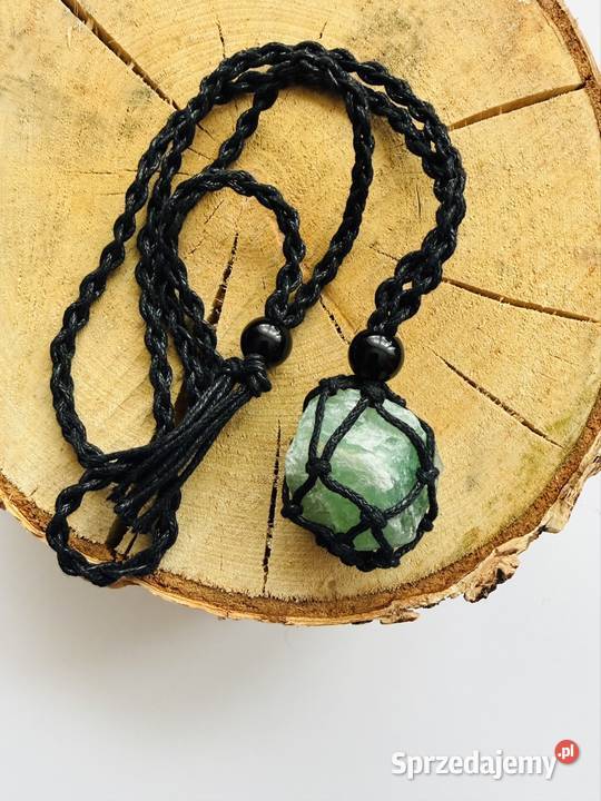 Naszyjnik makrama z kamieniem awenturyn Łomża